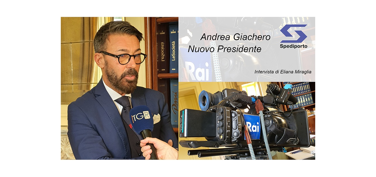 24.05.2022 - Andrea Giachero - Nuovo Presidente della Spediporto. Intervista Rai TGR