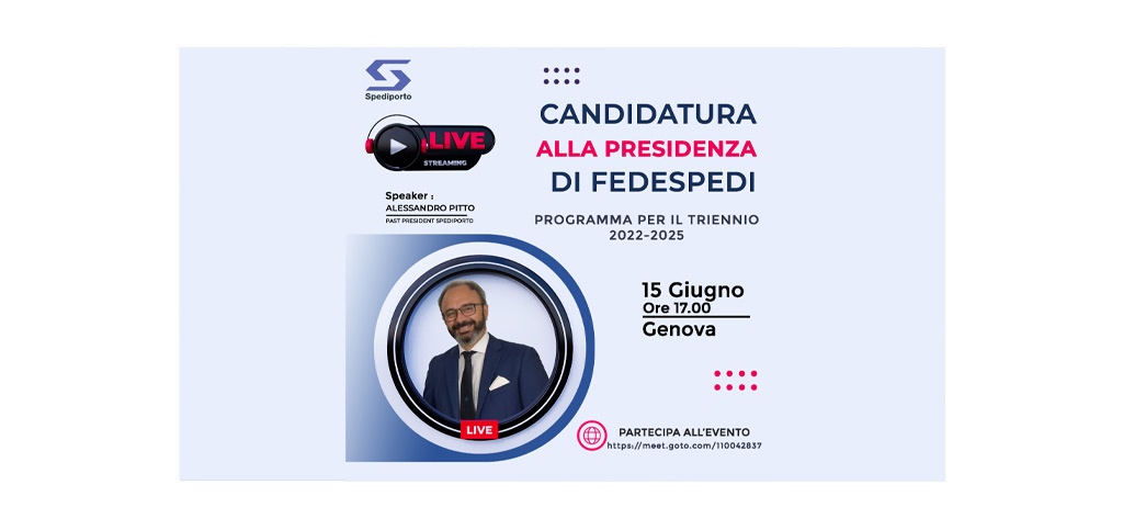 Candidatura alla Presidenza di Fedespedi - Invito all' Programma triennale di Pitto