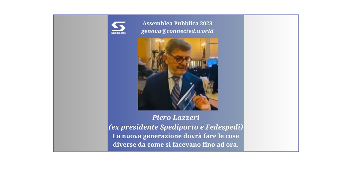 Intervista .A Piero Lazzeri, Presente All'Assemblea Generale Di Spediporto